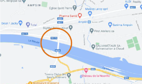 N684 – fin de chantier sur le pont d’Ampsin-Neuville
