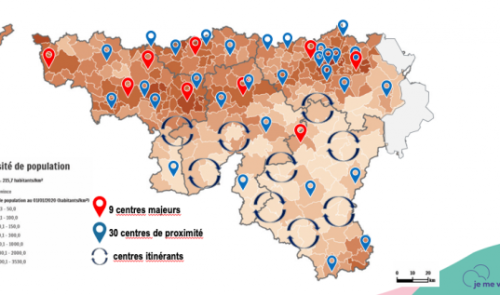 Les centres de vaccination dans la région liégeoise