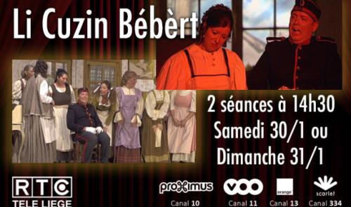 Rendez-vous ce samedi ou dimanche pour du théâtre wallon...