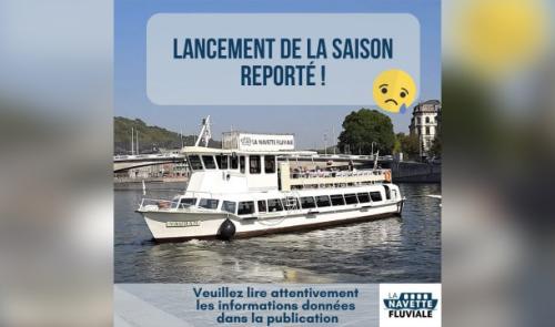 La navette fluviale restera à quai ce samedi 8 mai ! 