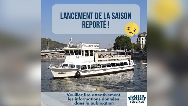 La navette fluviale restera à quai ce samedi 8 mai ! 
