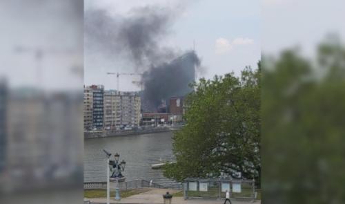 Gros dégagement de fumée à proximité du campus des Rivageois