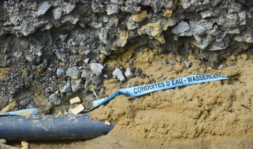 Des habitations inondées suite à une rupture d'une canalisation d'eau à Wandre