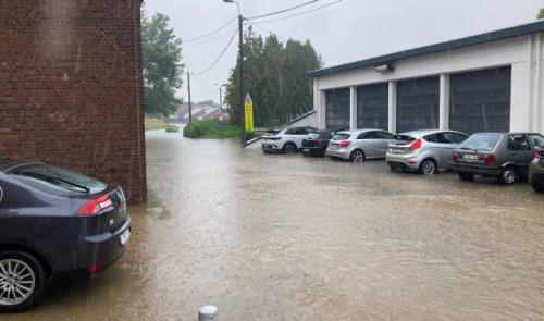 Intempéries : beaucoup de travail encore en Hesbaye ce lundi
