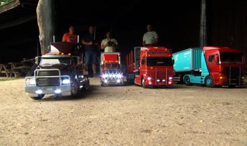 Camions & engins de chantier radiocommandés en démo à Wégimont dimanche