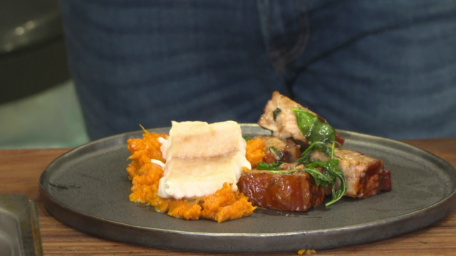 Winter Grill - Lard au basilic thaï et loup de mer