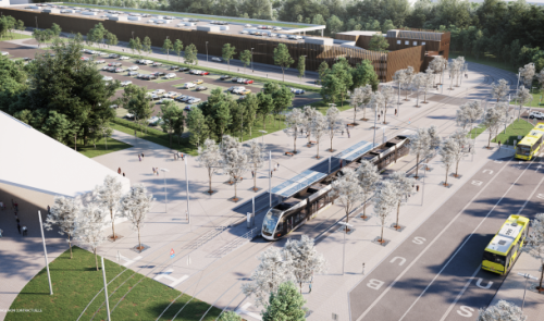 Première sortie d'une rame sur la ligne d'essais ce mardi 10 octobre