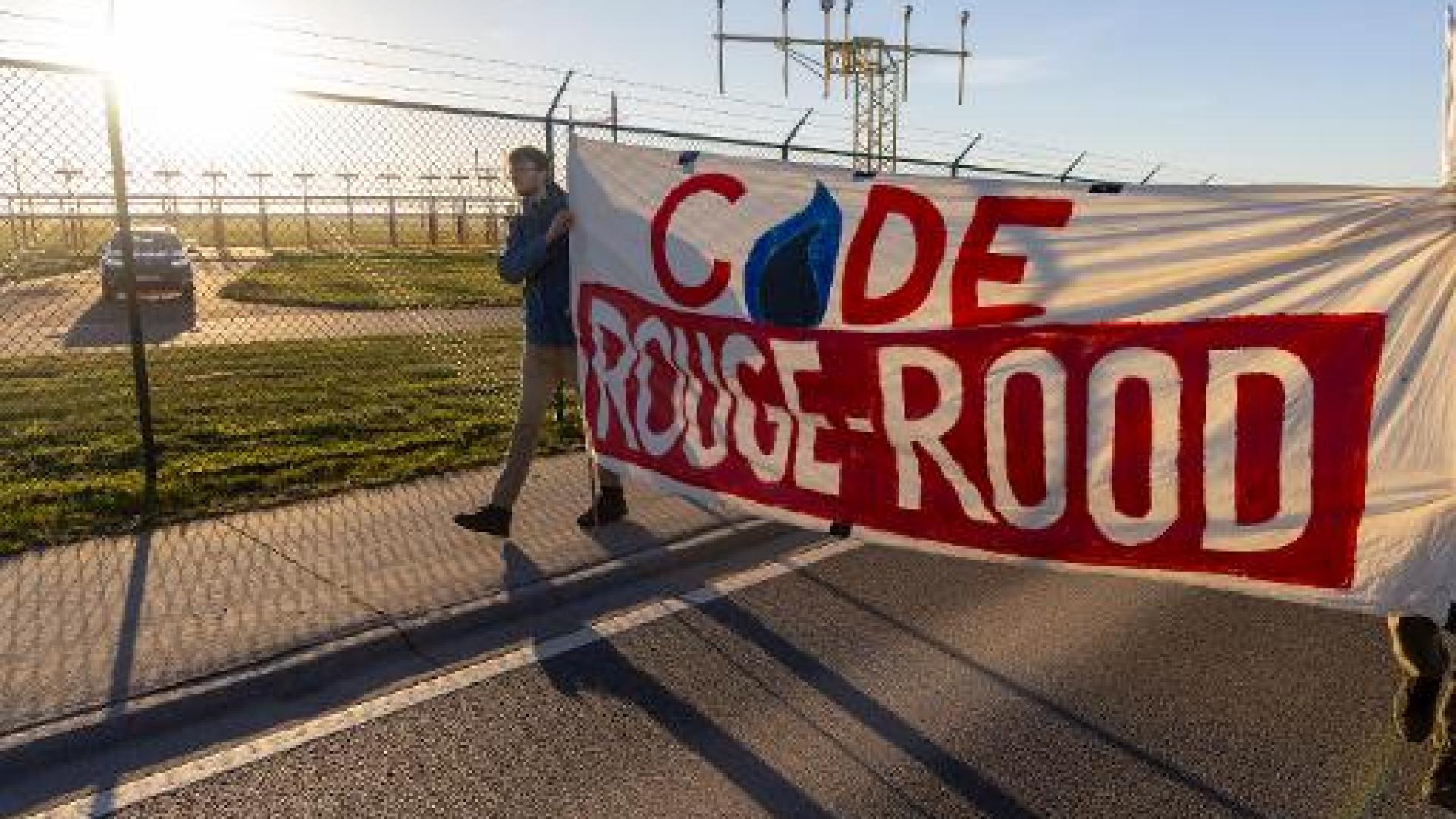 Une manifestation à Bierset en clôture de l'action "Code Rouge" à Liège Airport