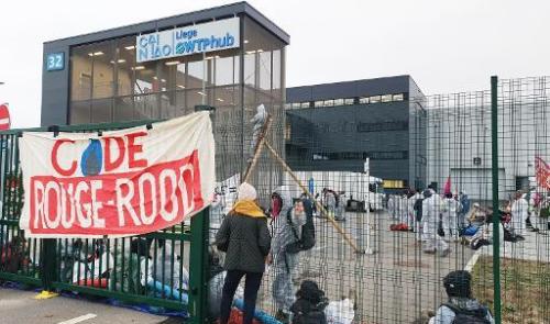 62 arrestations judiciaires lors de l'action d'occupation à l'aéroport de Liège