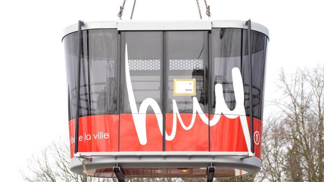 Les 2 cabines du téléphérique de Huy sont arrivées !