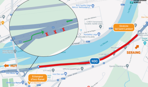 Neige : le chantier de rénovation des écrans antibruit d'Ivoz-Ramet reporté
