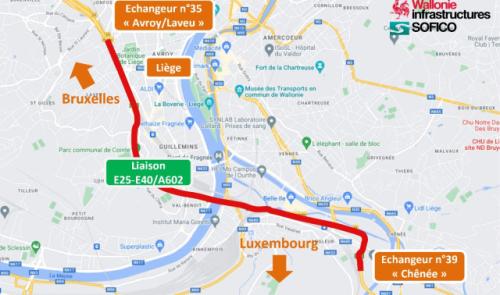 Liaison E25-E40/A602: 5 nuits de fermeture "pour préparer les travaux de cet été"