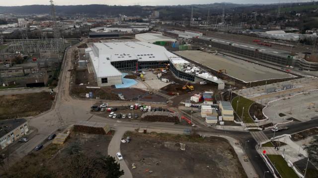 Avancement du chantier des nouvelles Halles des Foires de Liège
