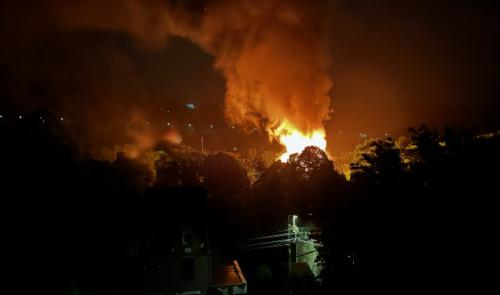 Incendie au domaine des Prés de Tilff