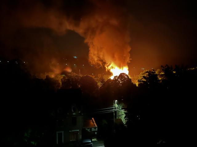 Incendie au domaine des Prés de Tilff