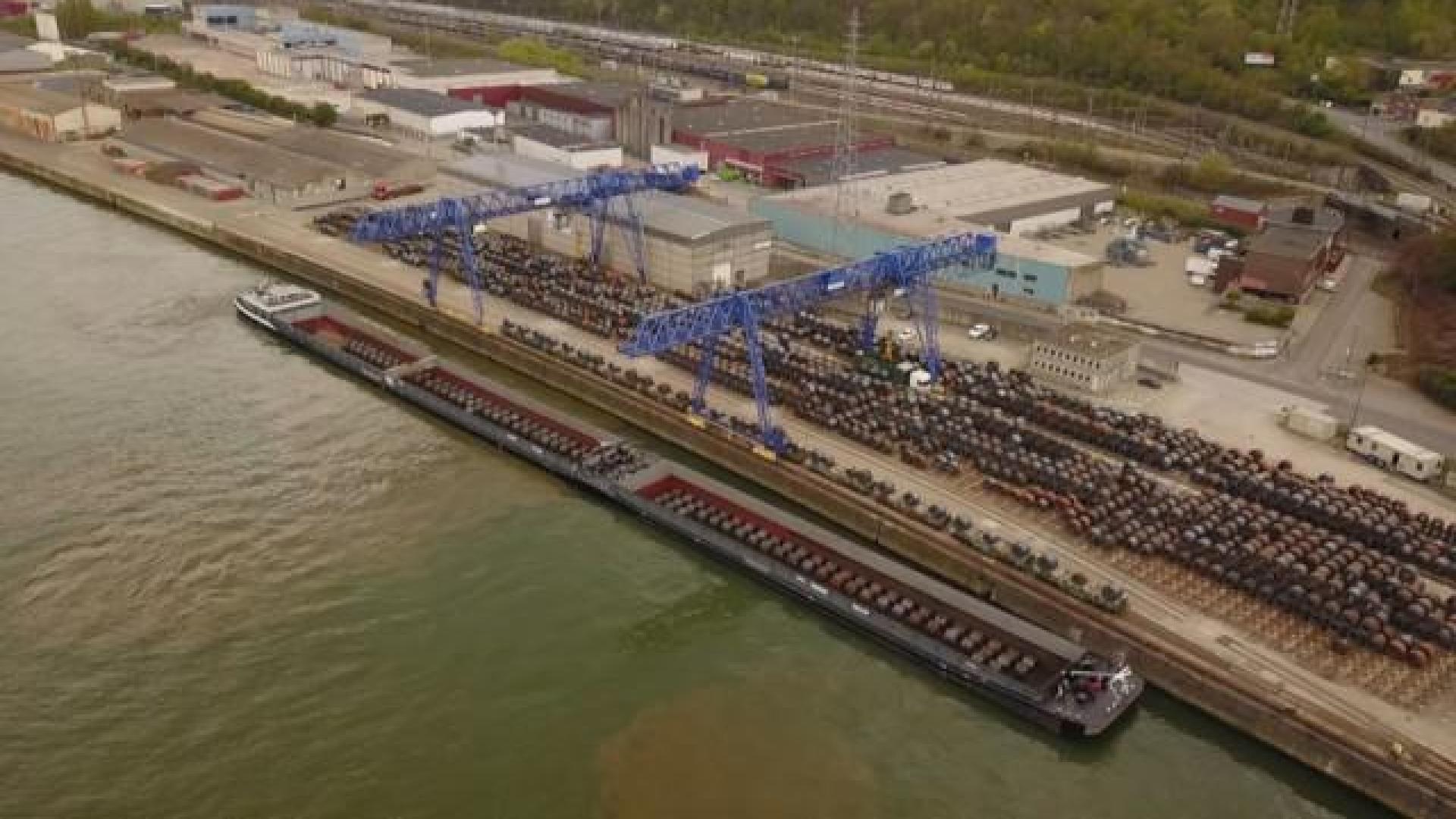32.000 tonnes de bobines d'acier indiennes acheminées vers Liège