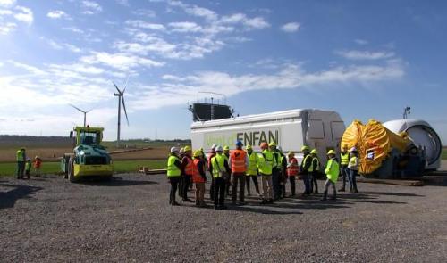 5 éoliennes sortent de terre: visite du site avec la coopérative Vent d'ENFAN