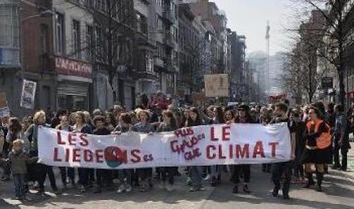 7000 personnes paradent pour le climat à Liège 