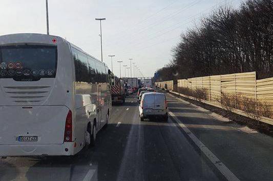 A nouveau la galère cet après-midi sur la E40