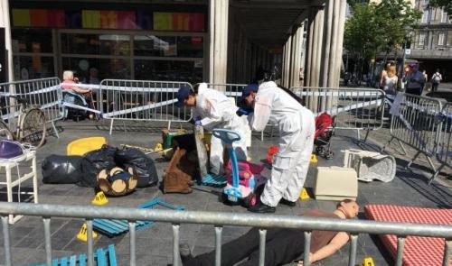 Dépôt sauvage en plein centre-ville de Liège