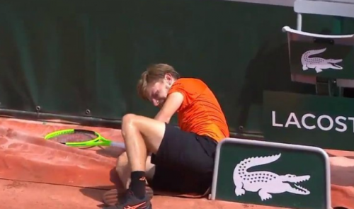 Abandon de David Goffin à Roland Garros !