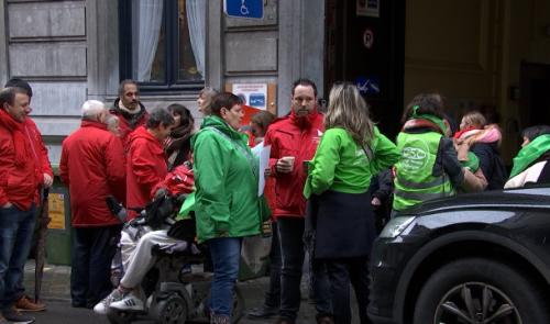 Action syndicale à l'AVJ de Liège