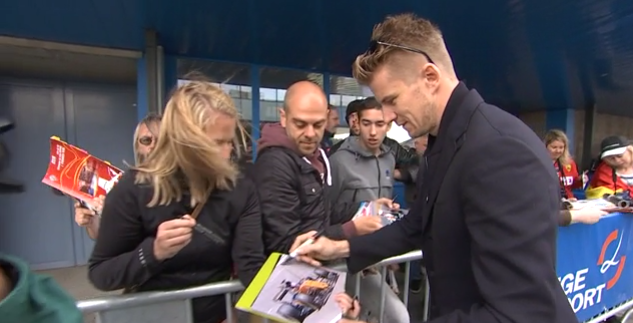 Arrivée des pilotes à Liège Airport, attendus par les fans  