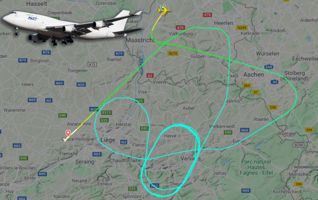 Atterrissage d'un avion cargo défaillant sur Liege Airport