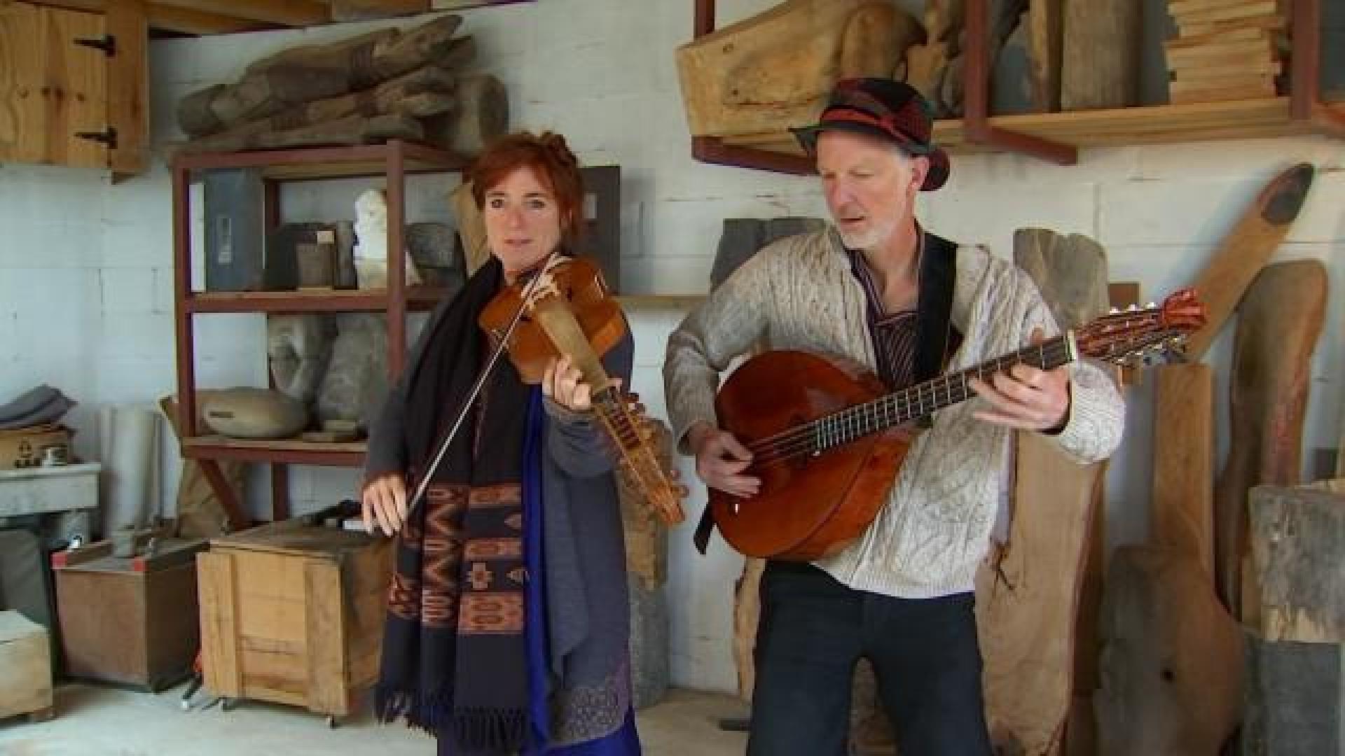 Aurélie Dorzée et Tom Theuns en concert chez Luc Navet à Marchin 