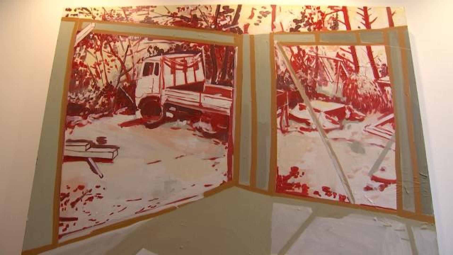Avec "Samedi, jour de ménage", le peintre et plasticien Thierry Grootaers s'installe chez BonneMaison 