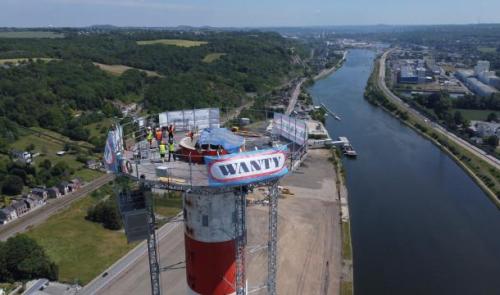 Awirs : un chantier à 150 mètres de haut