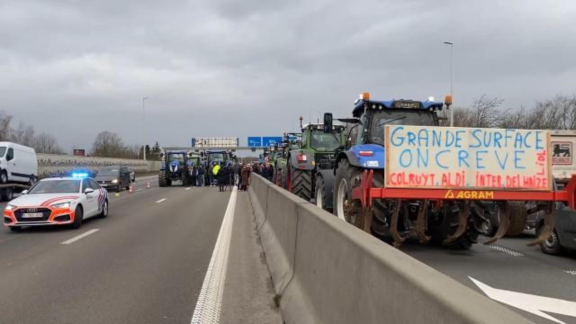 Barrages filtrants des agriculteurs en région liégeoise
