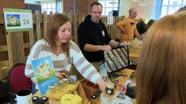 Beaucoup de monde au salon des métiers de l'alimentation durable