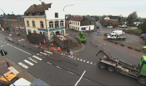Beaufays : travaux importants au carrefour de l'Air Pur
