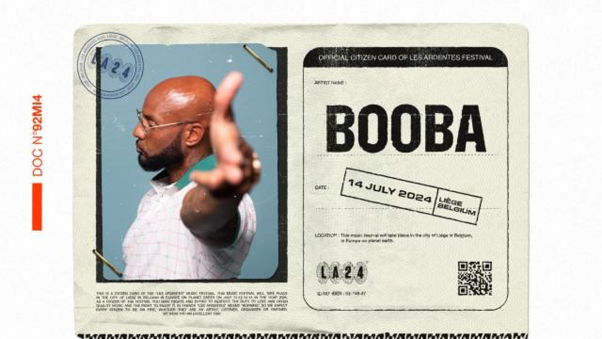 Booba, tête d'affiche des Ardentes 2024