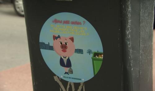 Campagne propreté Waremme: #balance ton petit cochon