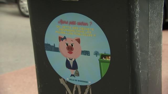 Campagne propreté Waremme: #balance ton petit cochon