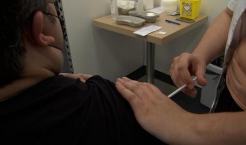 Centre de vaccination provisoire à Herstal