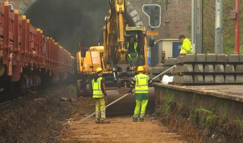 Chantier ferroviaire entre Liège-Carré et Liège Palais