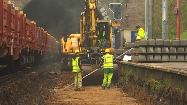 Chantier ferroviaire entre Liège-Carré et Liège Palais