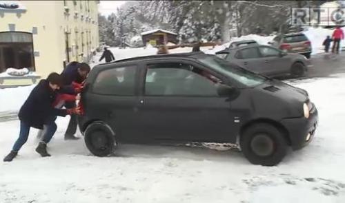 Circuler sur la neige, pas toujours simple 