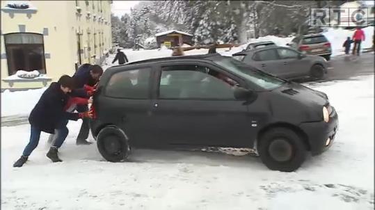 Circuler sur la neige, pas toujours simple 
