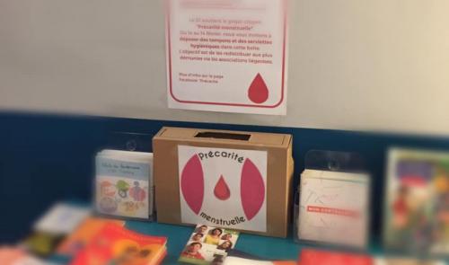 Collecte pour la précarité menstruelle