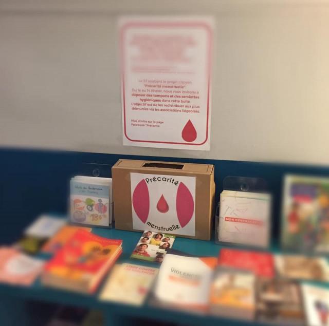 Collecte pour la précarité menstruelle