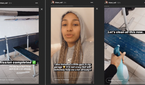 Conditions d'entraînement adaptées pour Nafi Thiam