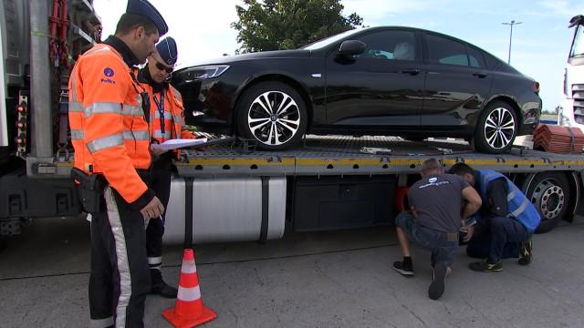 Contrôle surprise pour les poids lourds à Verlaine ! 