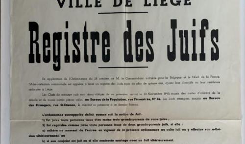 De Liège à Auschwtiz : itinéraires de juifs déportés