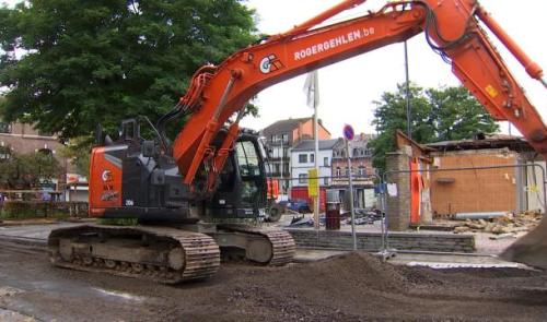 Début des travaux sur la place Reine Astrid à Visé