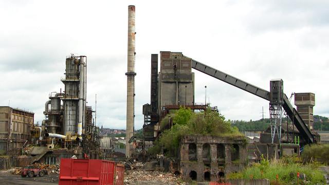 Déconstruction de l'ancienne cokerie d'Ougrée