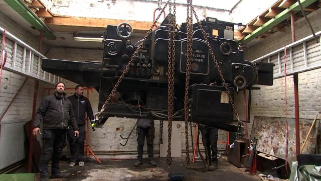 Déménagement d'une imprimerie à Bressoux